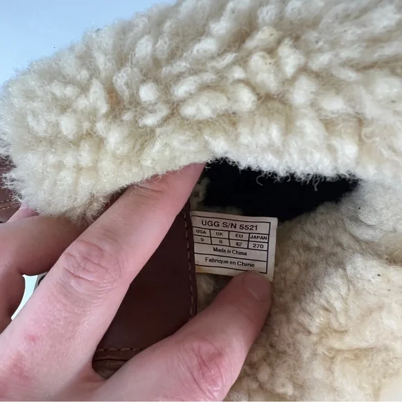 UGG men's Butte Worchester Brown Leather Waterproof Vibram Boots Mens Size 9 - Picture 8 of 13